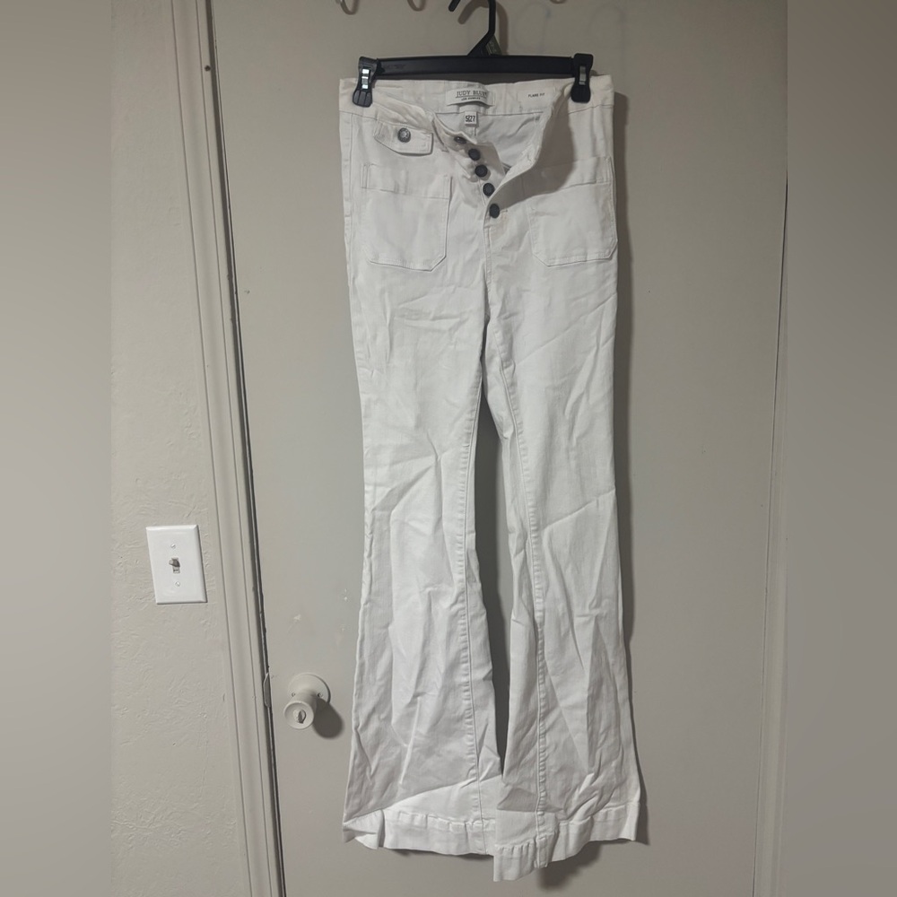 Judy Blue White Flared Women Jeans Sz 5/27